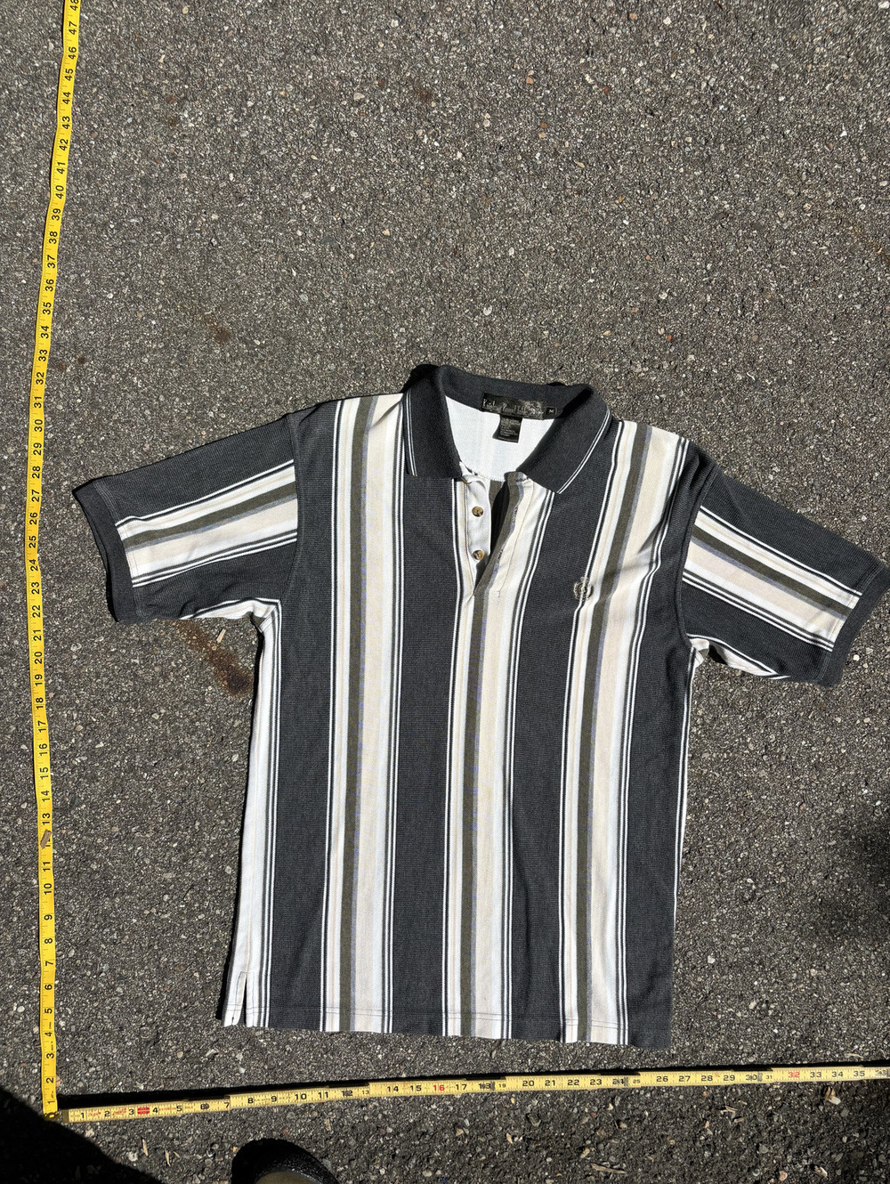 Vintage Kingdom Royal State striped short sleeve polo